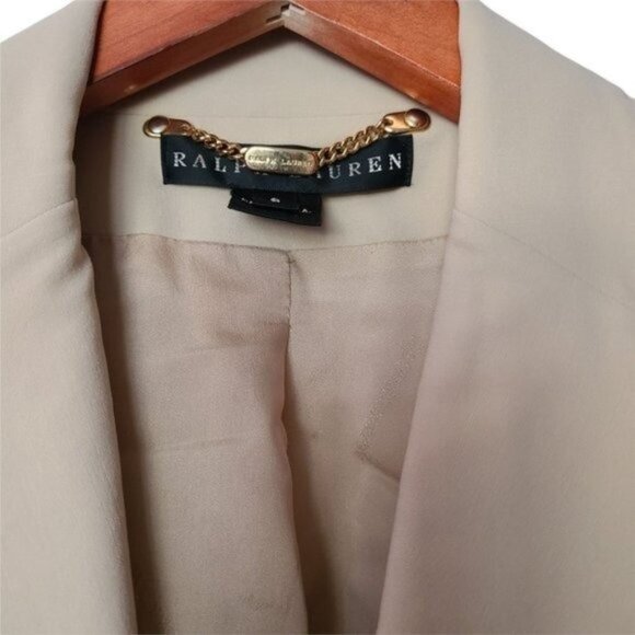 Ralph Lauren Black Label Wool Blazer Cream Mens Vi - Picture 8 of 12